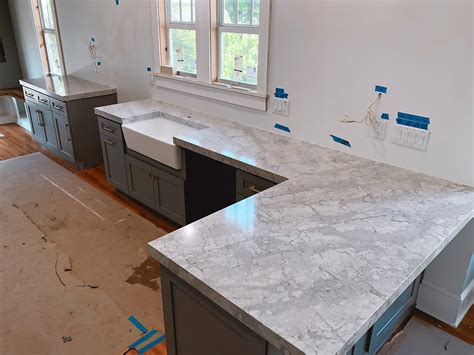 Gray Quartz Countertops That Resembles Real Marble Pompeii Bahia