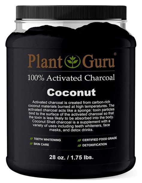 Amazon Activated Charcoal Powder Bulk Lbs Jar Coconut