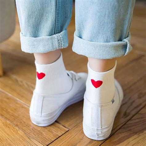 Chaussettes Coeur Talon Long Fun Et Color E Titeschaussettes