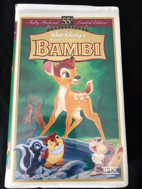 Walt Disneys Bambi Th Anniversary Limited Edition Vhs