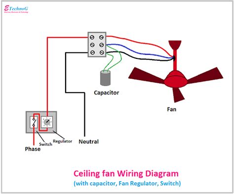 Ceiling Fan Capacitor Circuit Diagram How To Replace A Capac