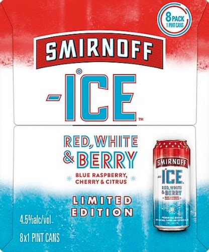 Smirnoff Ice Red White And Berry 8 Cans 16 Fl Oz Kroger