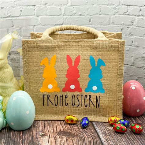 Jutetasche Frohe Ostern