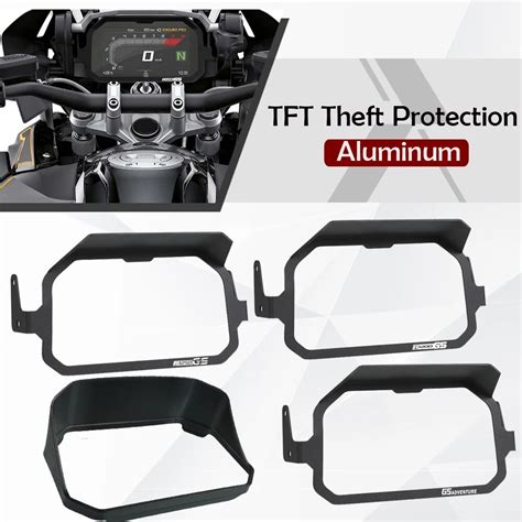 Motorcycle Tft Anti Theft Screen Protector Cover Sun Visor Fit For Bmw