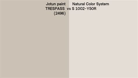 Jotun Paint Trespass Vs Natural Color System S Y R Side By