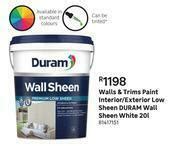 Duram Wall Sheen White Walls Trims Paint Interior Exterior Low