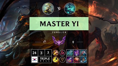 Master Yi Jungle Vs Hecarim Kr Master Patch Youtube