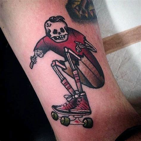 Skateboard Tattoos For Men Cool Designs Part Two