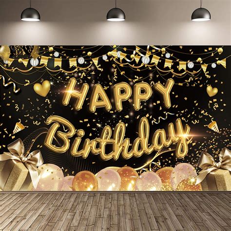 Buy Happy Birthday Backdrop Banner Happy Birthday Photo Booth Backdrop ...