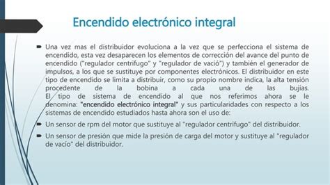 Sistema De Encendido Ppt