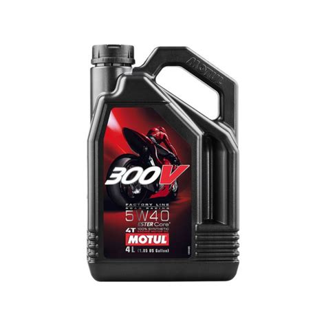 Óleo Motul 300V 5w40 FL Road Racing 100 Sintético 4L Moto Auto Brasil