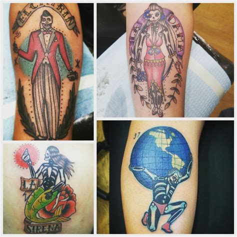 Tattoo uploaded by Ernesto Pimentel • #ElCatrin #LaDama #LaSirena #ElMundo #loteria #mexicangame ...