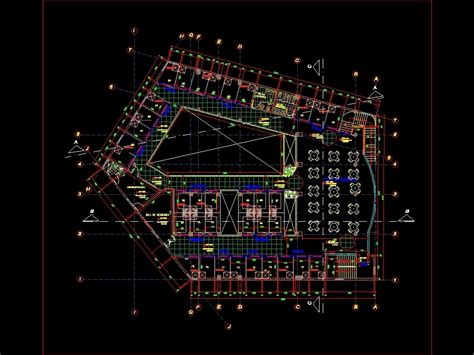 Planos De Plaza Comercial En DWG 25 45 MB Librería CAD