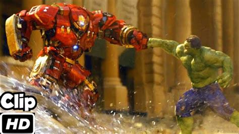 Hulk VS Hulkbuster Hindi Avengers Age Of Ultron Movie Clip 4K HD YouTube