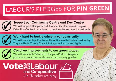 Jeannette Thomas For Pin Green Stevenage Constituency Labour Party