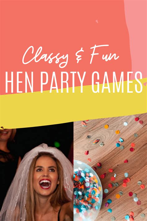 Classy And Fun Hen Party Games Fun Party Pop