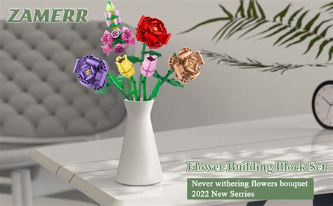 Amazon Zamerr Flower Bouquet Building Kit Flowers For Adults