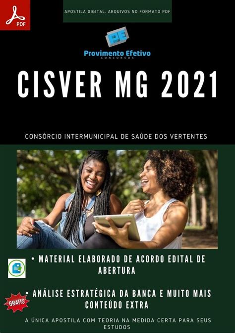 Provimento Efetivo Concursos Apostila Concurso CISVER MG 2021 Psicologo