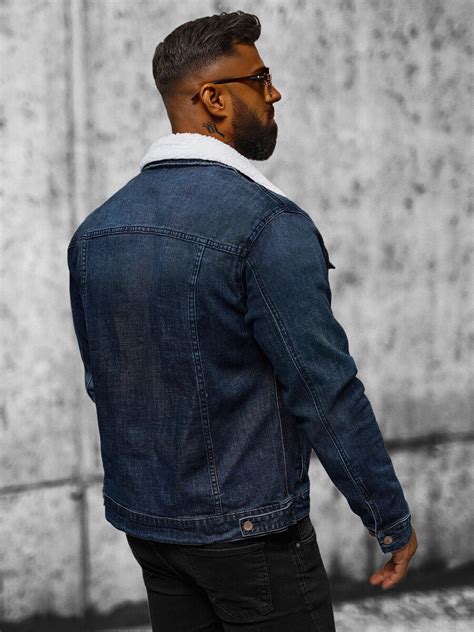 Veste En Jean Homme Bleu Foncé Ozonee Nb Mj517bs Ozonee