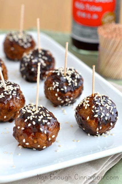 Asian Glazed Chicken Meatballs Recipe Not Enough Cinnamon Recipe