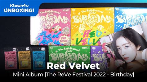 UNBOXING Red Velvet The ReVe Festival 2022 Birthday Digipack Smini