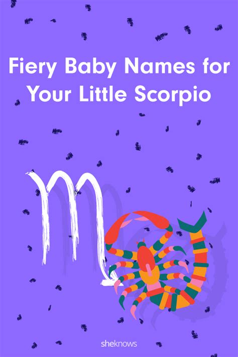 Fiery Names For Your Scorpio Season Baby Sheknows