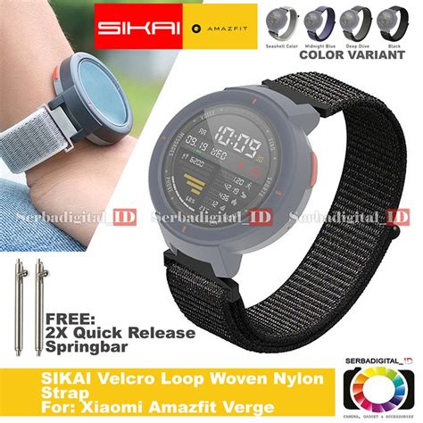 Jual Rh Sikai Velcro Loop Woven Nylon Strap For Xiaomi Huami Amazfit