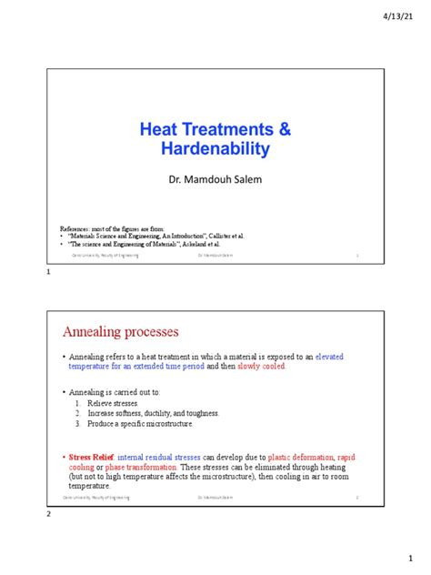 03 Heat Treatments | PDF | Heat Treating | Steel