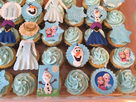 Frozen Themed Cupcakes Olaf Anna And Elsa Frozen Themed Cupcakes Themed Cupcakes Sweets