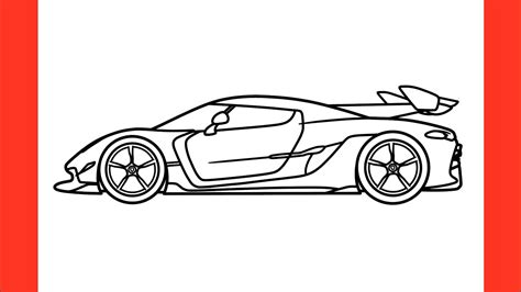 How To Draw A Koenigsegg Jesko Easy Drawing Koenigsegg Jesko Car