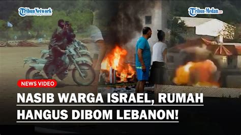 Nasib Rumah Warga Israel Hangus Dihantam Rudal Hizbullah Tentara