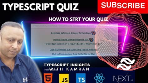 How To Start Your Typescript Quiz From The Piaic Portal Typescript