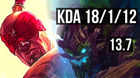 LEE SIN Vs MAOKAI JNG 18 1 12 Legendary 1 2M Mastery 400 Games