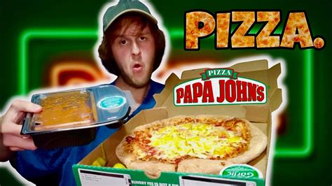 I Was Craving Pizza So Eating Papa Johns Pizza Mukbang Hot