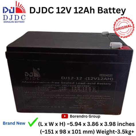 DJDC 12V 12Ah Battery / 12 volt 12Ah Battery for Electric Cycle ,DC ...