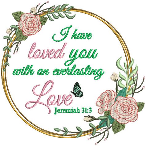 I Have Loved You With An Everlasting Love Jeremiah 31 3 Bible Verse Re