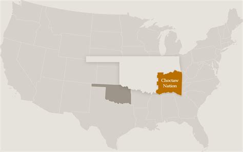 Choctaw Nation Of Oklahoma Map United States Map