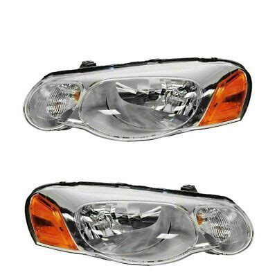 Headlights Headlamps Left Right Pair Set For Chrysler 2004 2006