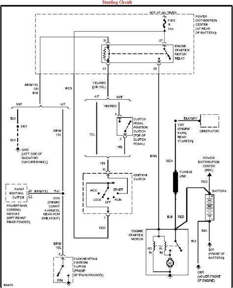 98 Dodge Ram 1500 Fuse Box Diagram Labeled