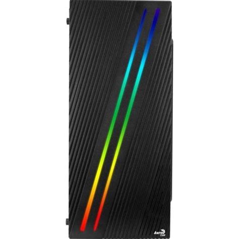 Gabinete Gamer Aerocool Streak Preto Rgb Lateral Acr Lico Aerocool