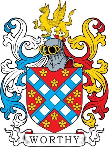 Worthy Family Crest and Coat of Arms | Coat of arms, Arms, Family crest