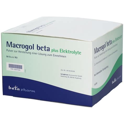 Macrogol Beta Plus Elektrolyte Pulver St Shop Apotheke