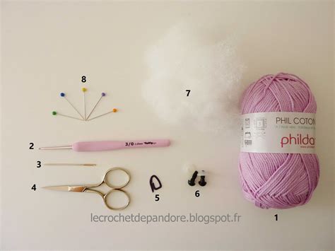 le Crochet de Pandore Matériel pour débuter le crochet avec les amigurumis