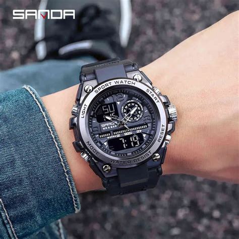 Reloj Digital Sanda G Estilo Para Hombre Relojes Deportivos Militares