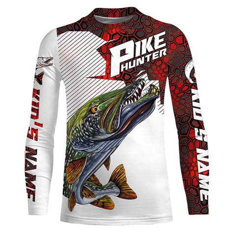 Pike Hunter Custom Nothern Pike Fishing Jerseys Pike Long Sleeve