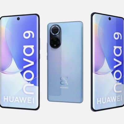 Huawei Nova 9 Starry Blue 3D Model By Rever Art