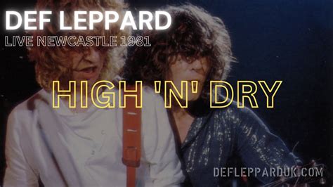 Def Leppard HIGH N DRY SATURDAY NIGHT Extended Newcastle England