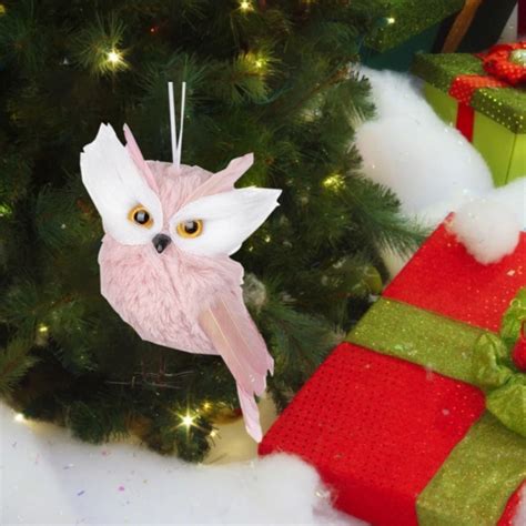 Foam Pink Foam Owl Christmas Decoration Festival Decor Ebay