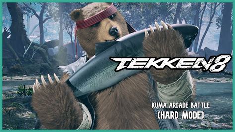 Tekken Kuma Arcade Battle Hard Mode No Commentary Tekken Youtube