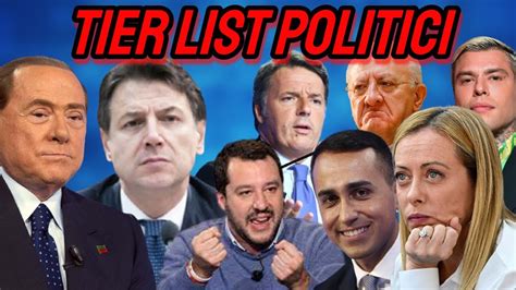 Classifica Migliori Politici Italiani Di Sempre Youtube